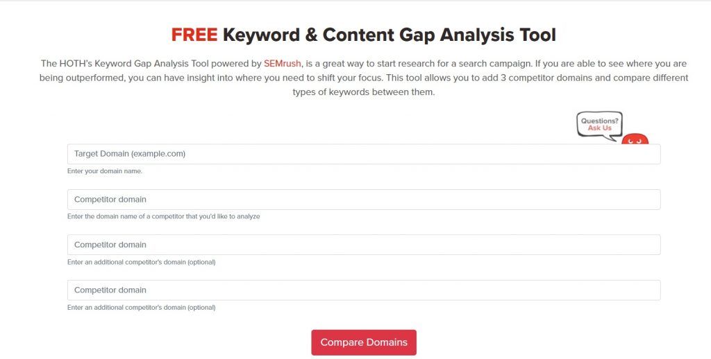 Image of The HOTH Keyword & Content Gap Analysis Tool 