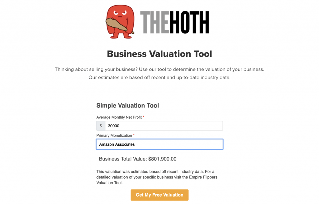 Business Valuation Tool